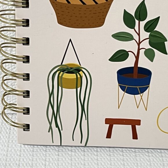 HOME is Where My PLANTS Are Hardcover Spiral Notebook Journal Pink Gold Lined - Picture 13 of 17